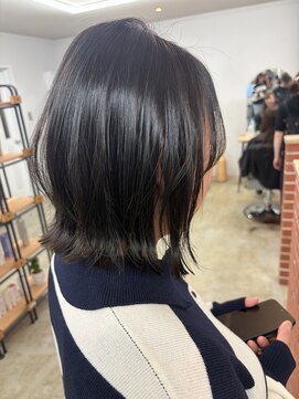 モコヘアーフロール(MOCO hair flor) ナチュラル艶ミディボブ　20代30代40代