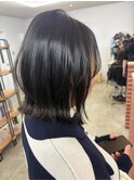 ナチュラル艶ミディボブ 20代30代40代
