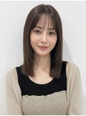 大人透明感/切りっぱなしミディボブ