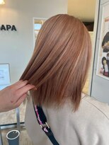 キャパ(CAPA)&nbsp;ブリーチダブルカラー×ベージュボブ