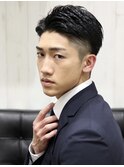 ツーブロックかりあげビジネススタイル