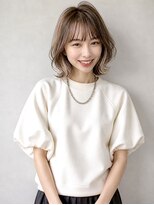 ウィールール 栄町店(WE RULE)&nbsp;透け感ベージュ×外ハネくびれボブウルフ