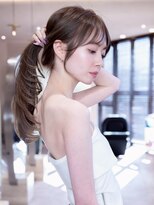 アンスリウム 箕面萱野(Anthurium) "顔まわりおくれ毛"小顔カット/30代40代おすすめヘア