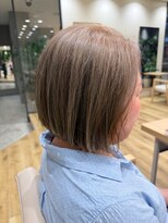 テラスアヴェダ 福岡パルコ店(Terrace AVEDA) ハイライト白髪ぼかしボブ