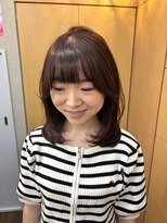 ヘアースペースブルーム プリュス 石橋店(HAIR SPACE BLOOM plus) ピンクブラウン/レイヤーカット/艶髪/韓国ヘア/石橋阪大前