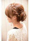 【miel hair blanc】結婚式やパーティーに☆編みこみセット