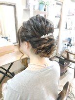 ロカット サロン(Roquat Salon)&nbsp;シニヨンロングアレンジ【ヘアアレンジ　立川/立川南口/八王子】