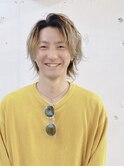 【RICCA 山岸】メンズウルフのグラデーションカラー