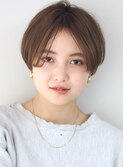前髪長め すっきり 丸み マッシュショート 手入れ簡単