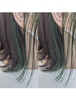 ヘアーサロン リバース(Hair Salon Rebirth) 【防府/Rebirth】グレージュ×イヤリングカラー