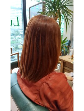 ルッカランス 王子店(Lucca Lance) 夏色　ビビッドオレンジカラー　7月