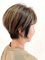 ジェービーヘア 稲毛(jb hair)&nbsp;カーキグレージュボブ大人かわいいマッシュショート【稲毛】