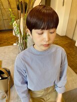 ヘアーアイスカルテット(HAIR ICI QUARTET)&nbsp;ショート  ×  マッシュ　×  オレンジ