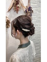 オラ ボーテ(Aura Beaute)&nbsp;『AuraBeaute 京都』結婚式 お呼ばれヘア　編み込み