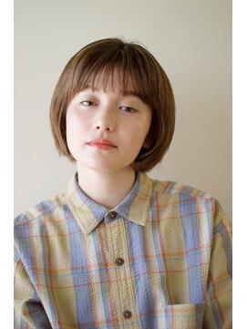 ピズム(PISM) Aラインボブ/ショコラベージュ/ミニボブ/小顔ボブ/ベビーバング