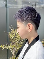 ヘアメイク ミチ 富田店(HAIRMAKE MICHI)&nbsp;【MICHI 富田店　古作蓮】キッズカット　ダークラベンダー