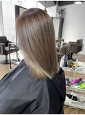 ホワイトベージュ ハイライト インナーカラー ケアブリーチ