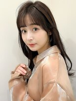 レア 表参道(L'ea)&nbsp;黒髪クラゲヘアーオリーブグレー小顔ココアベージュ