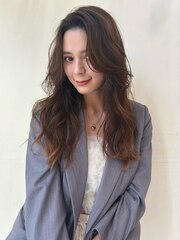 韓国女優風レイヤースタイル