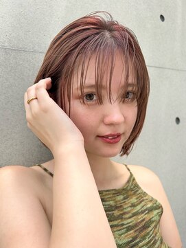 ディジョン(Dijon) 韓国顔まわりレイヤーカットグレージュオリーブベージュブラウン