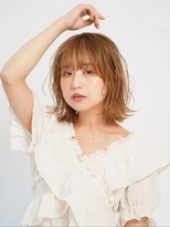 トレヘアー 京都 烏丸(tRe hair)&nbsp;ミニウルフ　くびれヘア　ホワイトベージュ
