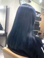 アジールヘア 東上野店(agir hair)&nbsp;10代20代30代ネイビーブルーブリーチ【上野】