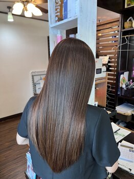 美容室 デパーチャ(Deparcha)の写真/ダメージヘアが気になる方に、髪の内部から補修し、美髪へと導きます♪周りに褒められるうるツヤヘアに☆
