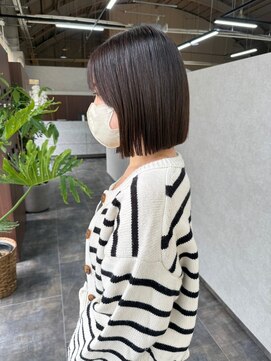 ドロシー 郡山桑野店(Dorothy) 黒髪ボブルフネビージュ小顔ワンレン