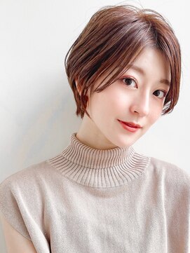 ネイロ 日本橋(NeiRo) 小顔ショートボブハイライトカラー大人ショートカット【日本橋】