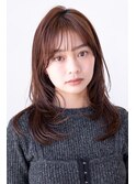 大人可愛い　イメチェン　前髪　レイヤーカット　韓国風