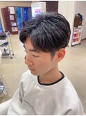 メンズ刈り上げセンターパートスタイル @木原 3.25