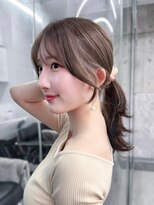 フィヴェント(Fivent) 黒髪ボブルフネビージュ小顔ワンレン顔まわり韓国レイヤーカット