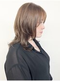 【morio松戸 アイダ】柔らかハッシュカットミディアムレイヤー