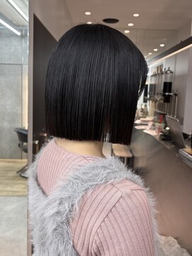 ロンドアジュール 横浜(Lond azur) 暗めカラー/ボブ/顔周り/前髪/レイヤー/髪質改善/縮毛矯正/横浜