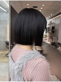 暗めカラー/ボブ/顔周り/前髪/レイヤー/髪質改善/縮毛矯正/横浜