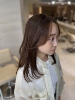 ミズチャーム(Ms.CHARM) ミディアムレイヤー/チョコレートカラー