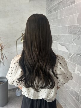 ジル アンク(Jill ankh) オリーブグレージュ×ナチュラルロング