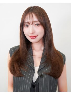 ラフィス ヘアー エラン 東尾道店(La fith hair elan) 【La fith】キャラメルブラウン×顔回りレイヤー×ワンカール