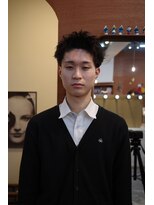 エディ(Edy)&nbsp;メンズスパイキーショート刈り上げツイストピンパーマ眉毛カット