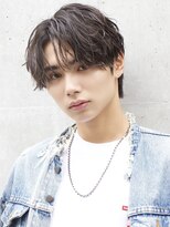 エイド 本店(aid) 縦落ちソフトツイストアップバングニュアンスシャドウパーマ渋谷