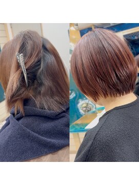 ラニハナクドウ(lanihana.kudo) #ショートボブ#サクラベージュ