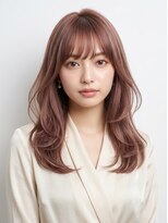 バーシャミ 博多(Baciami) 博多/博多美容室「触れたくなる、透けピンク。」