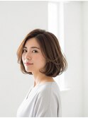 前髪なし上品ボブ