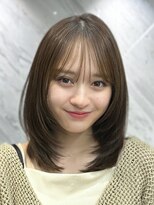 アビーツー(ABBEY2) ハッシュレイヤーボブミディアム内巻きボブミディアムレイヤー