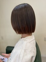 ラフ(RUFF.) 切りっぱなしボブ・裾カラー・グラデーションカラー