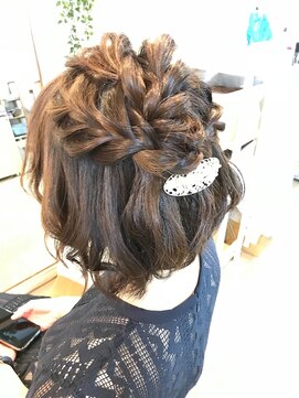 ロカット サロン(Roquat Salon) ワンレンボブゆるふわアレンジ【ヘアアレンジ　立川/立川南口】