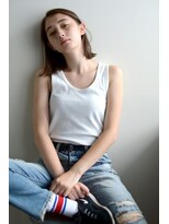 ミラバイグリーン(Mira by green)&nbsp;ベージュカラー×前下がり【ボブディ】＃１