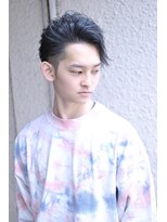 ブレイズ ザ サロン(BLAZE THE SALON)&nbsp;黒髪アップバングツーブロックアシメショート【BLAZE 大庭】