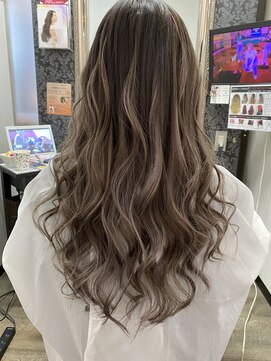 ヘアーグランデシーク(Hair Grande Seeek) シールエクステ　グラデ風　グレージュ☆