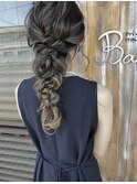 お呼ばれヘア*ヘアセット*編みおろし*Bambi松平 愛